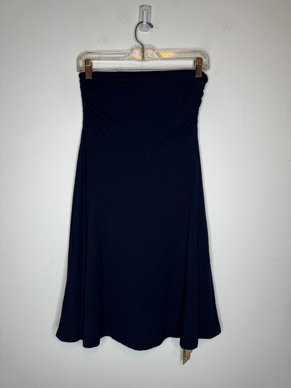 OGL Move Midnight Navy Size M High Rise A-Line Midi Skirt Flowy Soft New